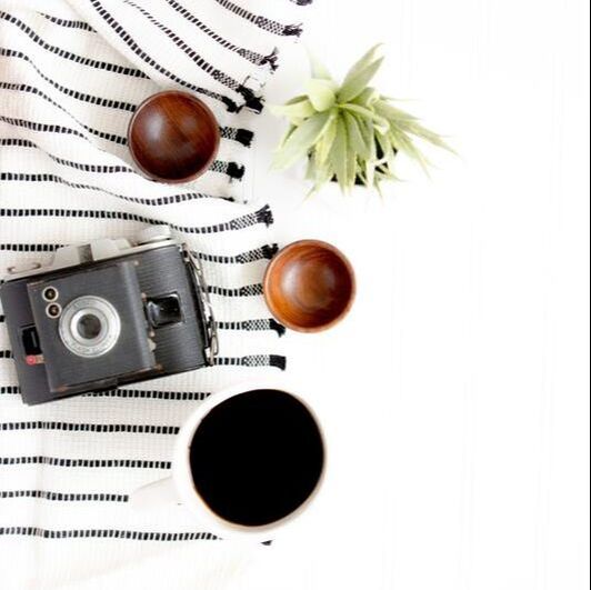 Picture of coffee and camera